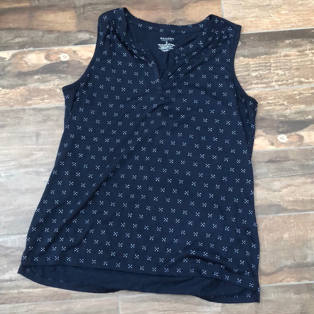 NWOT Navy Sonoma sleeveless top